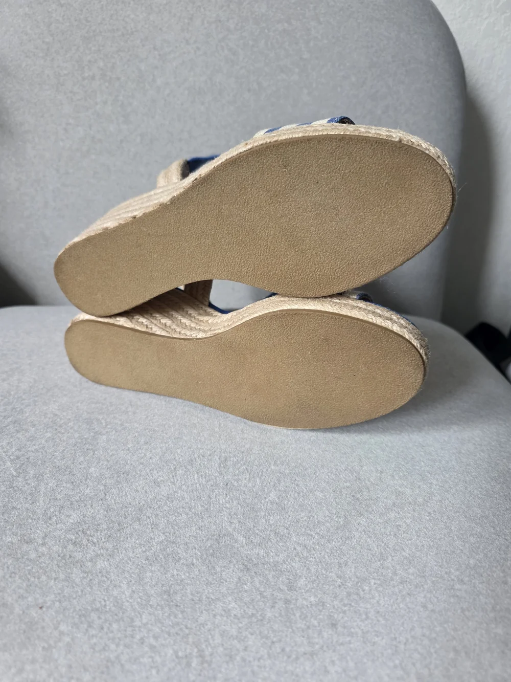 MIA Too Navy Blue Espadrille Wedge Sandals - Women's Summer Heels